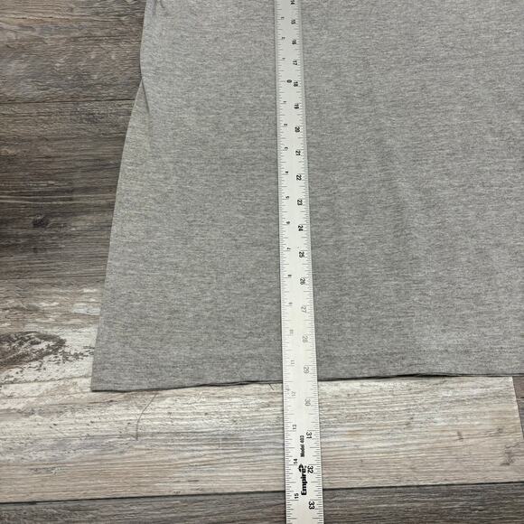 Vintage 90s Y2K Adidas Heather Gray Mens XL Center Logo Short Sleeve T-Shirt - Picture 8 of 10